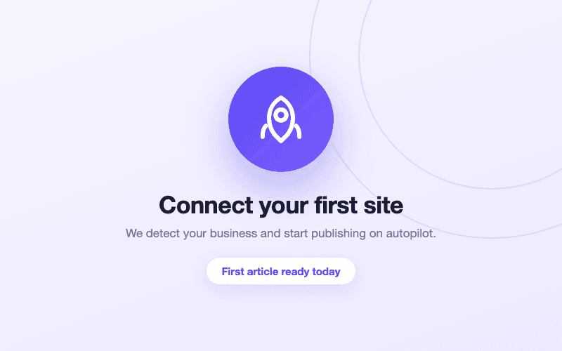 Rocket representing the launch of a controlled SEO automation workflow